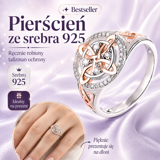 💥-50% 🔮✨ Ręcznie robiony pierścień ze srebra 925 – osobisty talizman ochrony 🛡️