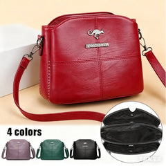 🔥👜👜 Nová kabelka přes rameno z pravé kůže, ručně vyrobená v retro stylu, moderní a všestranná.