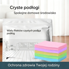 🧹【Kup1, drugi gratis!0.5zł/sztuka】✨ 200-arkuszowe, antybakteryjne i dezodoryzujące, uniwersalne chusteczki czyszczące | Nadają się do podłóg drewnianych, laminowanych, płytek oraz wnętrz kamperów