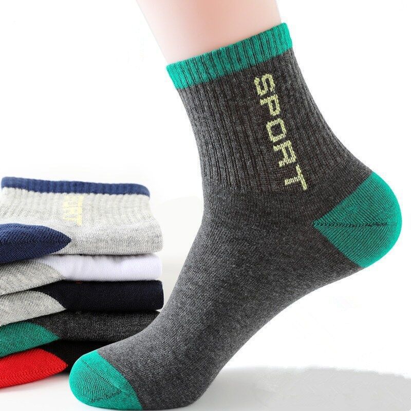 🧦【Compre 5 e Leve 5 Grátis】 Meias Esportivas Masculinas Respiráveis, Antiodor e Absorventes de Suor