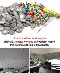 30 piese 🔥 Acoperișul mașinii se desprinde. Fixați baza de susținere cu cuie. Modificați și renovați interiorul mașinii fără a o dezasambla.
