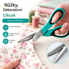 ✂️✨ Profesionální nůžky na stříhání – Ostré, vroubkované nůžky na látku