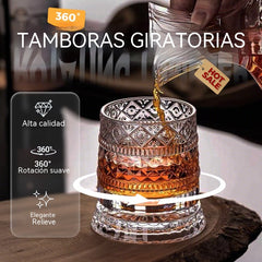🥛💎 Obrotowa szklanka do whisky 360°