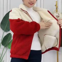 🆕 Novinka - sleva 50 % 🔥 Dámská teplá fleecová bunda M–4XL | Měkká a pohodlná, ideální na zimu ❄️