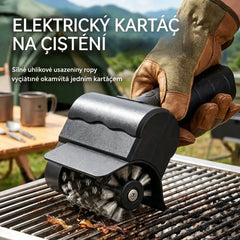 🔋🧹 Bezdrátový elektrický kartáč na čištění grilů – lithiová baterie, multifunkční a snadno použitelný 🔥🍖