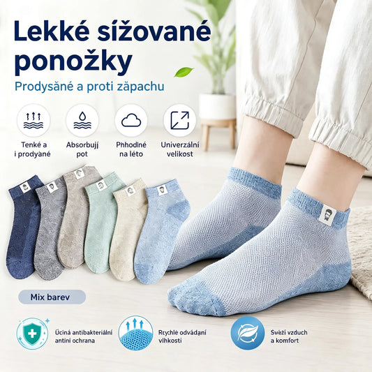 10 párů za 560 Kč🔥⚡🧦Pánské prodyšné antibakteriální ponožky odolné proti zápachu