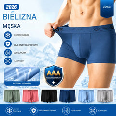 🔥【kup 3 otrzymaj 3 za darmo】🧊 49% OFF Ostatni dzień---2026 Nowe antybakteryjne bokserki męskie U Curved Mesh Modal Plus Size
