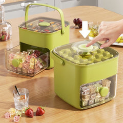 🧊Ice Cube Tray with Lid – One-Press, Effortless Ice Release