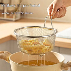 🔥🥳50% SLEVA🥗🍲Koš z nerezové oceli s drátěným filtrem