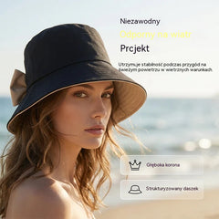 🎀🎀 50% zniżki 👒 | Retro czapka z kokardą: składana i przewiewna, niezbędny element lata.