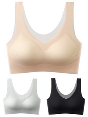 ❄️🧊 【Oferta limitowana】 ✨ 【Zestaw 3 sztuk】【40–120 kg】Biustonosz push-up z lodowego jedwabiu 2026 – bezszwowy, lekki i przewiewny