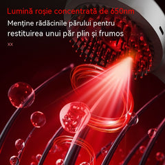 💆‍♀️Pieptănul de masaj cu funcție de pulverizare relaxează scalpul și este potrivit pentru coafarea și îngrijirea părului acasă, având o funcție de masaj vibrator.