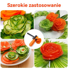 🔥【Zestaw 3 sztuk!-36.3 zł / sztuka】💮 Narzędzie do zwijania kwiatów z owoców i warzyw --- Łatwe w użyciu, zwija kwiaty za jednym razem