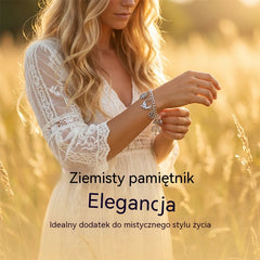 🔥 Kup 1, drugą otrzymasz GRATIS! ✨ Regulowana bransoletka vintage z mistycznymi zawieszkami dla kobiet 🔮 Idealna do stylizacji boho, gotyckich i na prezent 🎁