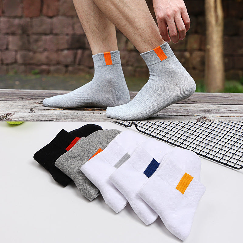 🧦【Compre 5 e Leve 5 Grátis】 Meias Esportivas Masculinas Respiráveis, Antiodor e Absorventes de Suor