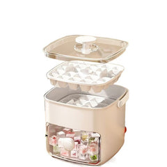 🧊Ice Cube Tray with Lid – One-Press, Effortless Ice Release