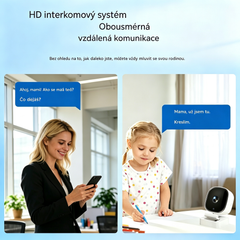 Kamera s vysokým rozlíšením a inteligentným monitorovacím systémom pre domácnosť s funkciou diaľkového bezdrôtového Wi-Fi pripojenia, infračerveného nočného videnia a obojsmerného zvuku.