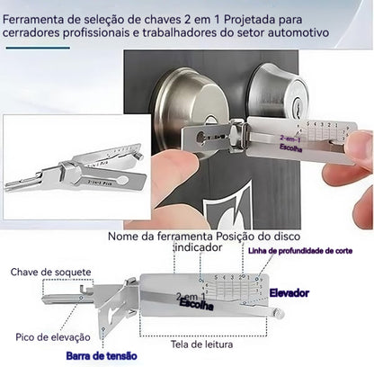🔐🔑50% de desconto 🔥 Descodificador de chaves em aço inoxidável