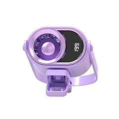 🌀 Ventilator cu montare pe haine, ecran LED, clemă integrată și 199 de niveluri de reglare