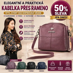 🔥👜👜 Nová kabelka přes rameno z pravé kůže, ručně vyrobená v retro stylu, moderní a všestranná.