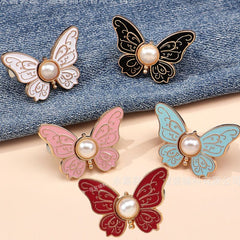 🌸🦋 Kupte 5 kusů a získejte 5 kusů zdarma 🎁💜 Odnímatelná nastavitelná přezka ve tvaru motýla: Není potřeba žádné nářadí, perfektně se hodí k džínám, sukním a šatům ✨👗💃