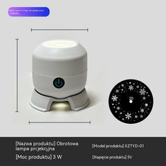 【50% zniżki dzisiaj】Dynamiczny obrotowy projektor LED