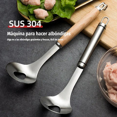 🍖 【2 kusy】Forma na masové koule z nerezové oceli 304 – ideální pro výrobu masových a rybích kuliček, perfektní na domácí vaření 🥄