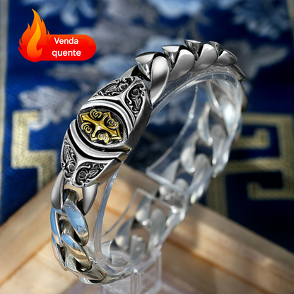 🔥【Feito à mão】Pulseira retro moderna, perfeita para uso pessoal ou como presente.