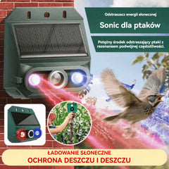 🔥【Bestseller lata 2026】🔥 Odstraszacz ultradźwiękowy zasilany energią słoneczną: do odstraszania ptaków i zwierząt na zewnątrz.