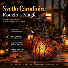 🧙‍♀️ Čarodějnická lampa – děsivá gotická lucernová dekorace, unikátní stolní lampa jako ozdoba, noční světlo s nožičkami, vhodné do domácnosti, na verandu, do kanceláře i na výzdobu oslav.