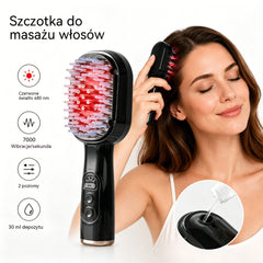 💆‍♀️Grzebień do masażu skóry głowy, wielofunkcyjny aplikator olejków eterycznych i urządzenie wspomagające porost włosów.