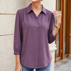 ✨ Elegancka bluzka szyfonowa XXL (XL-6XL) – wyszczupla sylwetkę i ukrywa niedoskonałości 💕