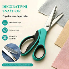 ✂️✨ Profesionální nůžky na stříhání – Ostré, vroubkované nůžky na látku
