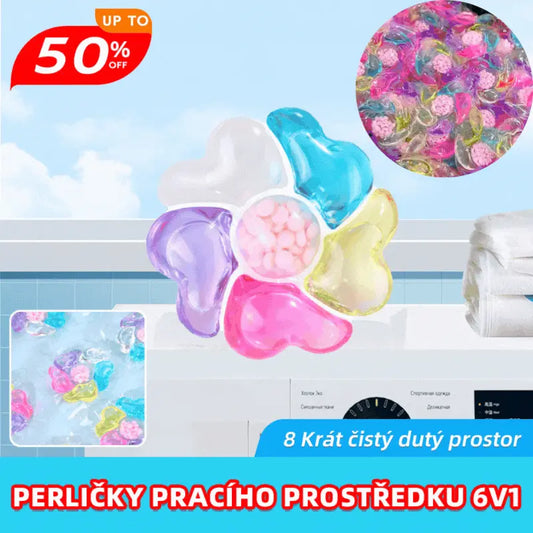 Platí po omezenou dobu za poloviční cenu 🔥 [balení 100 kusů] ✨Extra velká krabice 6 v 1 vonných kapslí do pračky