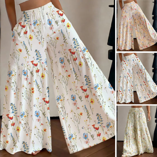 🌸 S-2XL Modne spodnie damskie z szeroką nogawką ✨ Wygodne, wyszczuplające i idealne dla każdej sylwetki 💕