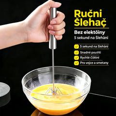 510 Kč【2dílná sada】Poloautomatický šlehač vajec z nerezové oceli