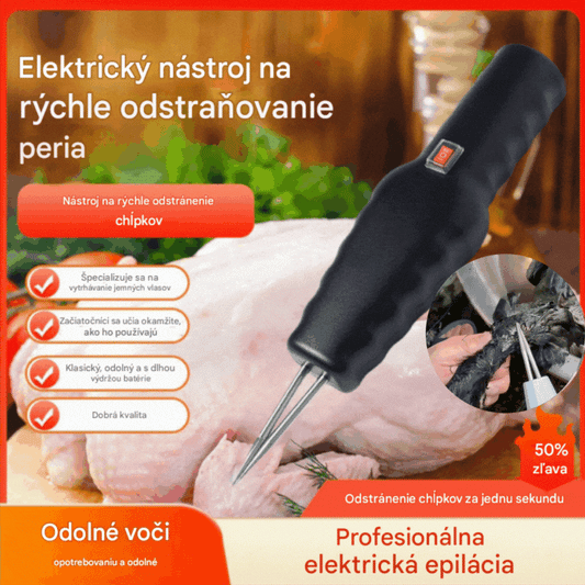 【 1 kus 670 Kč】🐓🦆Přenosný elektrický stahovák peří pro kuřata, kachny, husy a drůbež (nabíjení přes USB)
