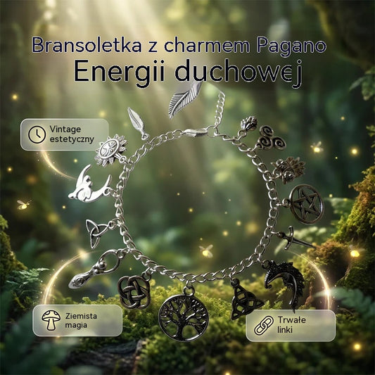 🔥 Kup 1, drugą otrzymasz GRATIS! ✨ Regulowana bransoletka vintage z mistycznymi zawieszkami dla kobiet 🔮 Idealna do stylizacji boho, gotyckich i na prezent 🎁