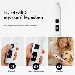 🔥【Kupte 1 a získejte 1 zdarma】🐱🐶 Elektrický pilník na nehty pro domácí mazlíčky s LED indikátorem napájení