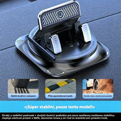 🔥【50% SLEVA】🚗 Bezpečné a chytré: Ultimátní 2v1 držák na telefon do auta! 🚗