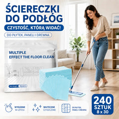 🧼🏠 240 szt. / 8 opakowań – antybakteryjne ściereczki do podłóg i wielu powierzchni ✨