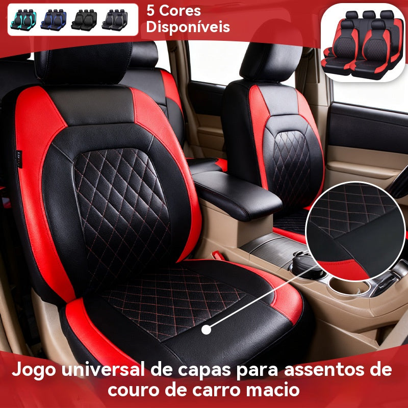 【Oferta Especial de Lançamento】🚗🚗 Capas Universais em Pele Macia para Bancos de Automóveis