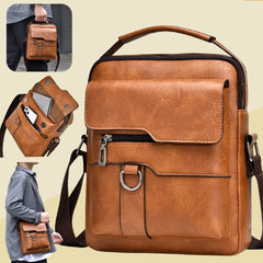 ✅🔥640 Kč za kus👜 Pánská ležérní módní kožená taška z hovězí kůže