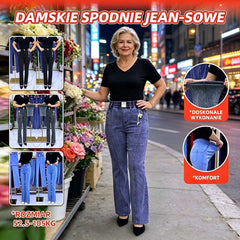 👖【M-4XL】Damskie jeansy z wysokim stanem, elastyczne