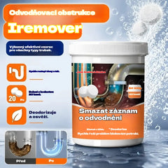 🔥50% SLEVA 【2 za 580 Kč】❤️ Výkonné šumivé čisticí tablety, které rychle rozpouštějí ucpání způsobené mastnými vlasy, uvolňují ucpané odtoky; jsou také deodorizující a antibakteriální.