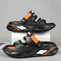 شبشب صيفي بنعل سميك مضاد للانزلاق قابل للارتداء بطريقتين