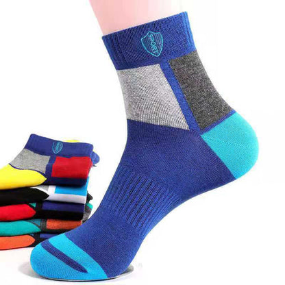 🧦【Compre 5 e Leve 5 Grátis】 Meias Esportivas Masculinas Respiráveis, Antiodor e Absorventes de Suor