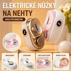 🔥Multifunkční elektrický pilník na nehty, elektrické kleštičky na nehty s ochranou proti skřípnutí