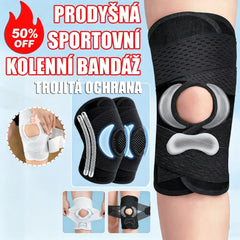 🦵🦵【1+1 zdarma】 Dvojitá pružinová sportovní bandáž na koleno, vhodná pro běh, cyklistiku, míčové sporty a další sportovní aktivity