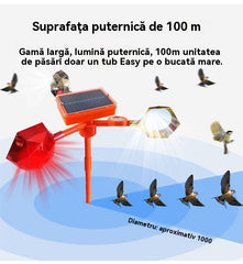 🐦🦉【NEW】Nou respingător de păsări cu voce reglabilă, cu energie solară eoliană, modernizat